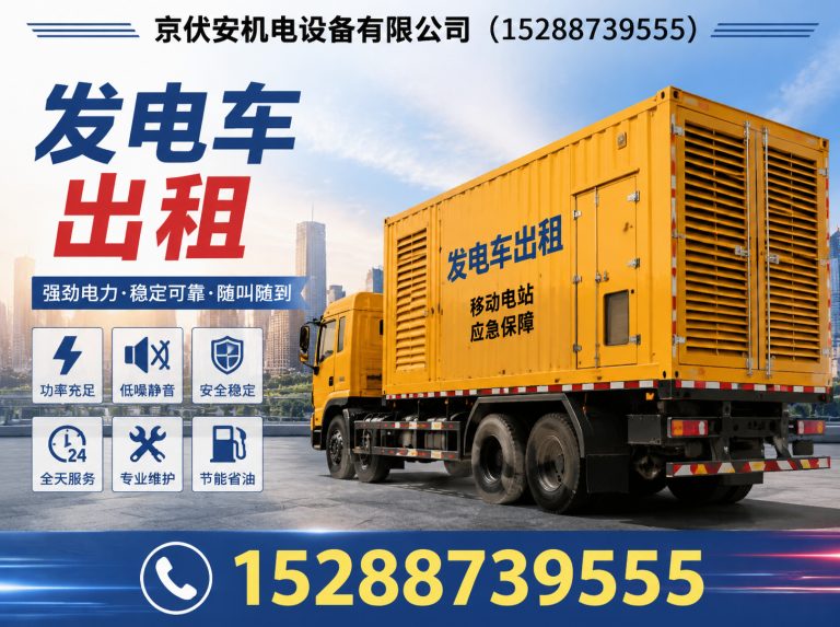 抚顺应急发电机出租展示图