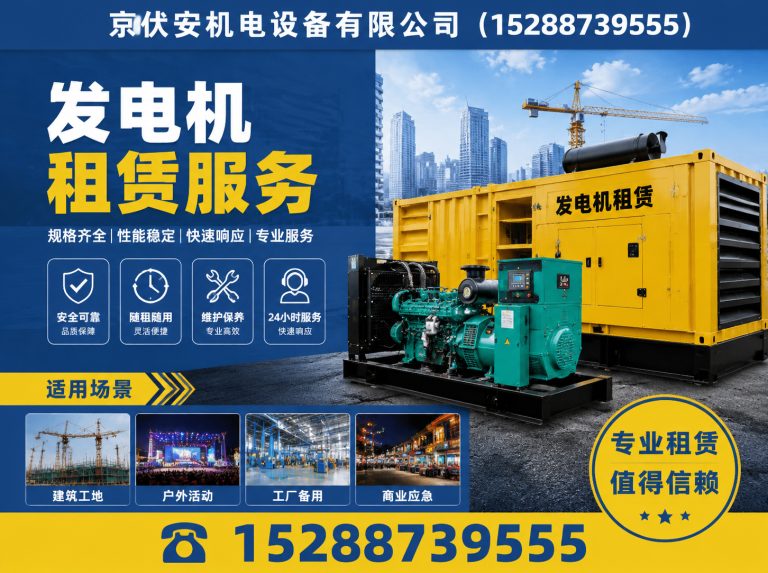 抚顺发电机出租展示图